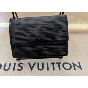 LOUIS VUITTON Epi Leather Key Holder CA0032 Black Vintage 2002